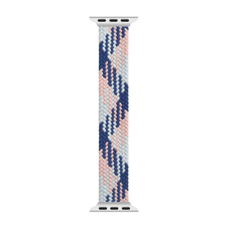 Apple Watch Ultra 49mm Kordon Wiwu Braided Solo Loop Contrast Color Medium Strap Kayış