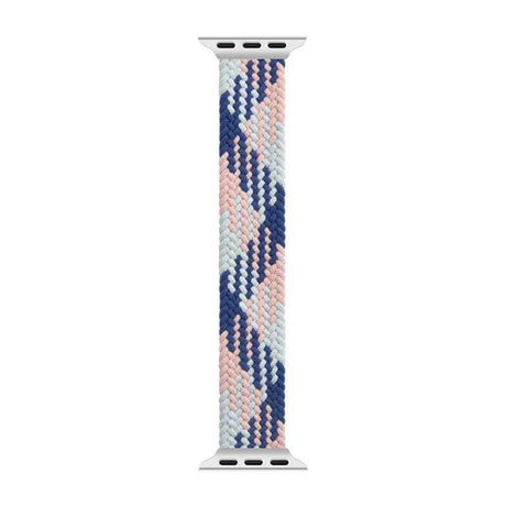 Apple Watch Ultra 49mm Kordon Wiwu Braided Solo Loop Contrast Color Medium Strap Kayış