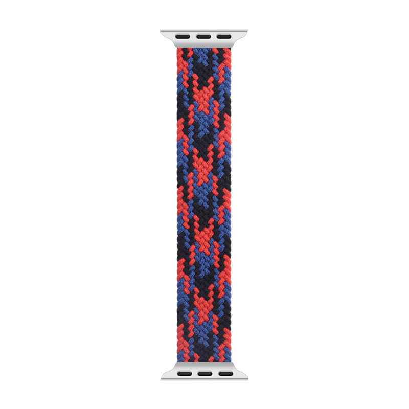 Apple Watch Ultra 49mm Kordon Wiwu Braided Solo Loop Contrast Color Medium Strap Kayış