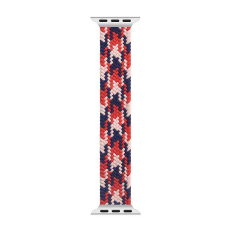Apple Watch Ultra 49mm Kordon Wiwu Braided Solo Loop Contrast Color Medium Strap Kayış
