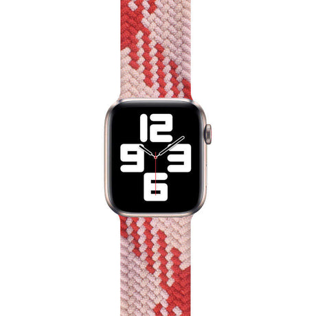Apple Watch Ultra 49mm Kordon Wiwu Braided Solo Loop Contrast Color Medium Strap Kayış