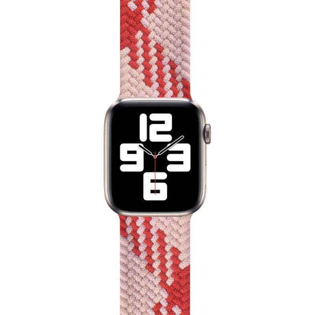 Apple Watch Ultra 49mm Kordon Wiwu Braided Solo Loop Contrast Color Medium Strap Kayış