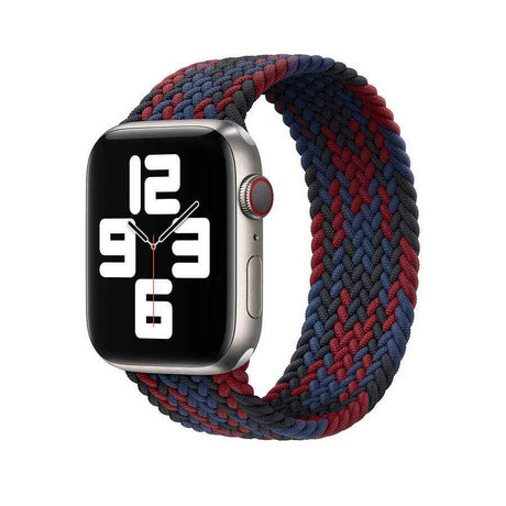 Apple Watch Ultra 49mm Kordon Wiwu Braided Solo Loop Contrast Color Small Strap Kayış
