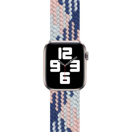 Apple Watch Ultra 49mm Kordon Wiwu Braided Solo Loop Contrast Color Small Strap Kayış