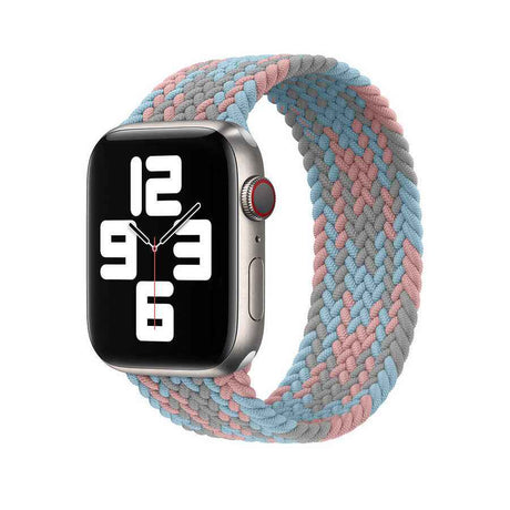 Apple Watch Ultra 49mm Kordon Wiwu Braided Solo Loop Contrast Color Small Strap Kayış