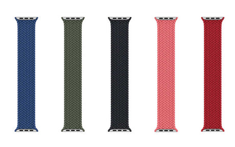 Apple Watch Ultra 49mm Kordon Wiwu Braided Solo Loop Medium Strap Kayış