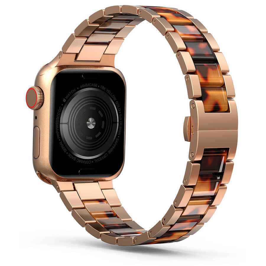Apple Watch Ultra 49mm Kordon Wiwu Resin Steel Belt Metal Strap Kayış