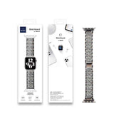Apple Watch Ultra 49mm Kordon Wiwu Three Beads Set Auger Metal Strap Kayış
