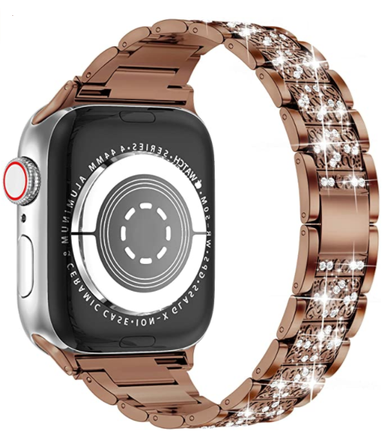 Apple Watch Ultra 49mm Kordon Wiwu Three Beads Set Auger Metal Strap Kayış