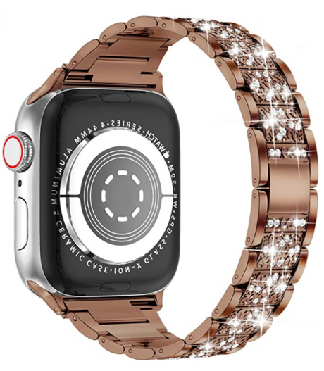 Apple Watch Ultra 49mm Kordon Wiwu Three Beads Set Auger Metal Strap Kayış