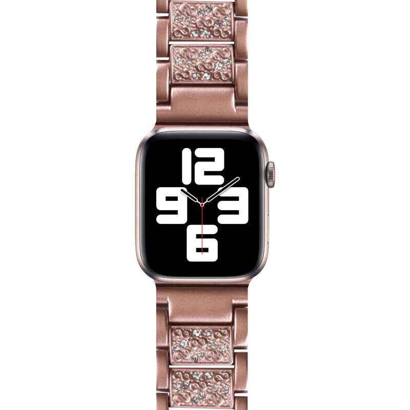 Apple Watch Ultra 49mm Kordon Wiwu Three Beads Set Auger Metal Strap Kayış