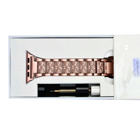Apple Watch Ultra 49mm Kordon Wiwu Three Beads Set Auger Metal Strap Kayış