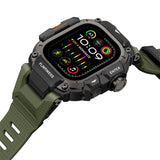 Apple Watch Ultra 49mm Mohseven iWatch Punk Fortress Serisi Kasa Koruyuculu Silikon Kordon