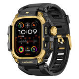 Apple Watch Ultra 49mm Mohseven iWatch Punk Fortress Serisi Kasa Koruyuculu Silikon Kordon