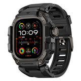 Apple Watch Ultra 49mm Mohseven iWatch Punk Fortress Serisi Kasa Koruyuculu Silikon Kordon