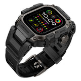 Apple Watch Ultra 49mm Mohseven iWatch Punk Fortress Serisi Kasa Koruyuculu Silikon Kordon