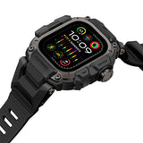 Apple Watch Ultra 49mm Mohseven iWatch Punk Fortress Serisi Kasa Koruyuculu Silikon Kordon