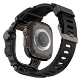 Apple Watch Ultra 49mm Mohseven iWatch Punk Fortress Serisi Kasa Koruyuculu Silikon Kordon