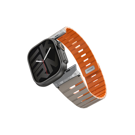 Apple Watch Ultra 49mm Skinarma Gemini Serisi TPU Magnetik Silikon Kordon