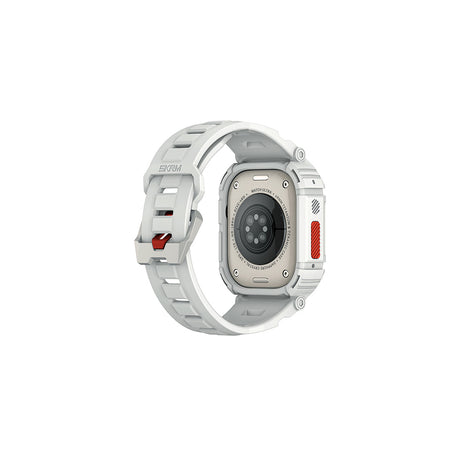 Apple Watch Ultra 49mm Skinarma Mecha 2in1 TPU Kasa Koruyucu + Silikon Kordon
