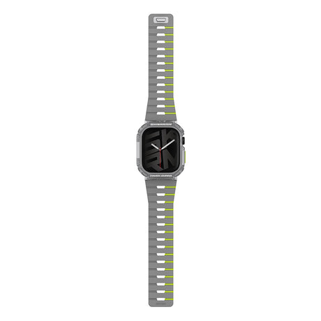 Apple Watch Ultra 49mm Skinarma Nightglow Atom TPU Kasa Koruyucu + Gemini Silikon Kordon