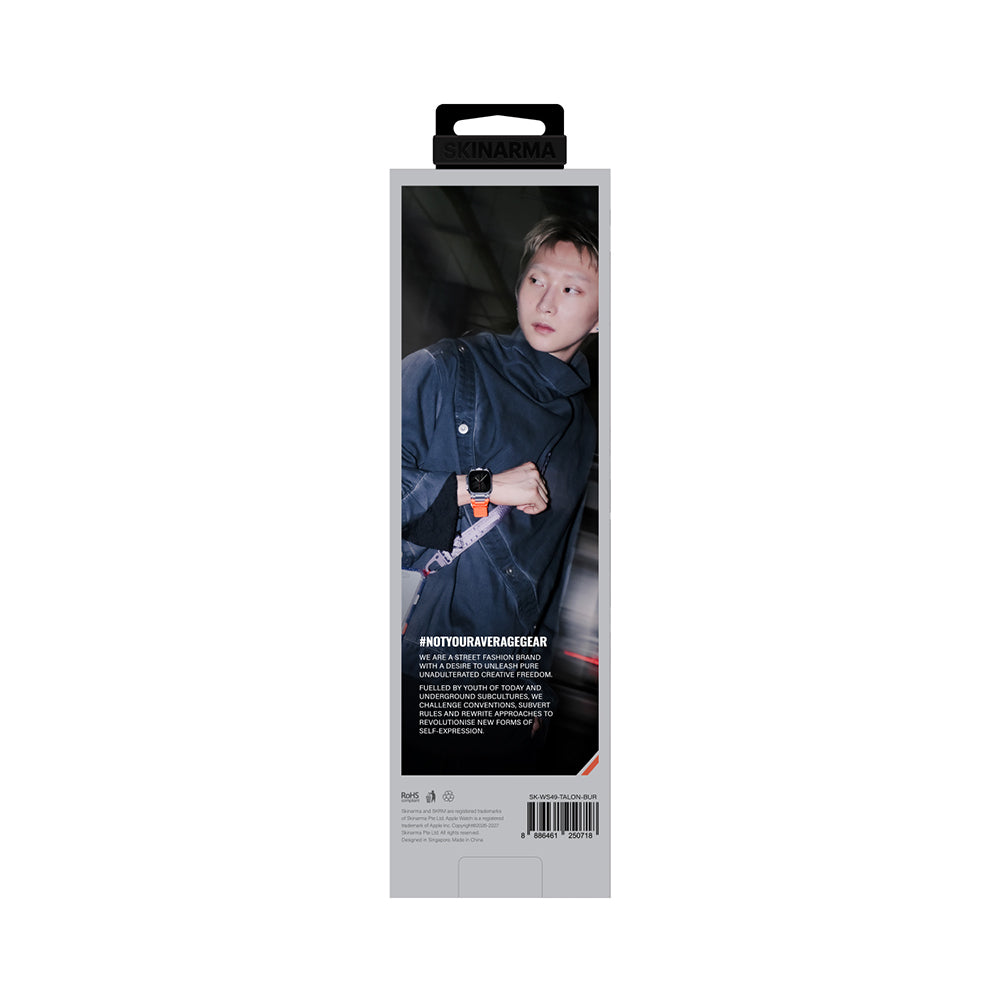 Apple Watch Ultra 49mm SkinArma Talon Serisi Suya Dayanıklı Silikon Kordon