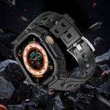 Apple Watch Ultra 49mm Wiwu Wi-WB014 Armor Serisi 2in1 Sert PC Kasa Koruyuculu Silikon Kordon