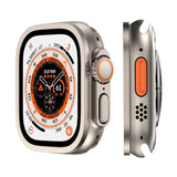 Apple Watch Ultra 49mm Zore ALM-01 Metal Çerçeveli Ekran Koruyucu