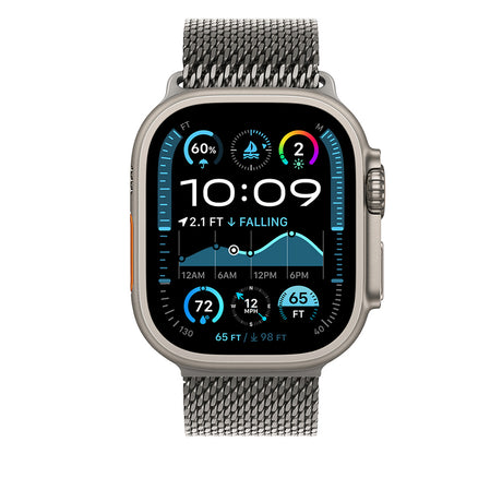 Apple Watch Ultra 49mm Zore KRD-100 Titanyum Hasır Kordon