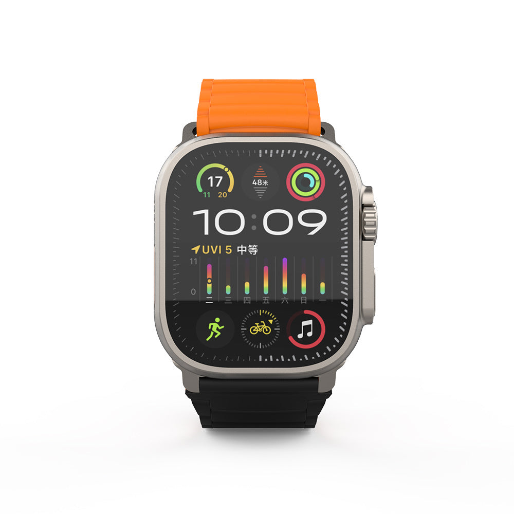 Apple Watch Ultra 49mm Zore KRD-122 Silikon Kordon Strap Kayış
