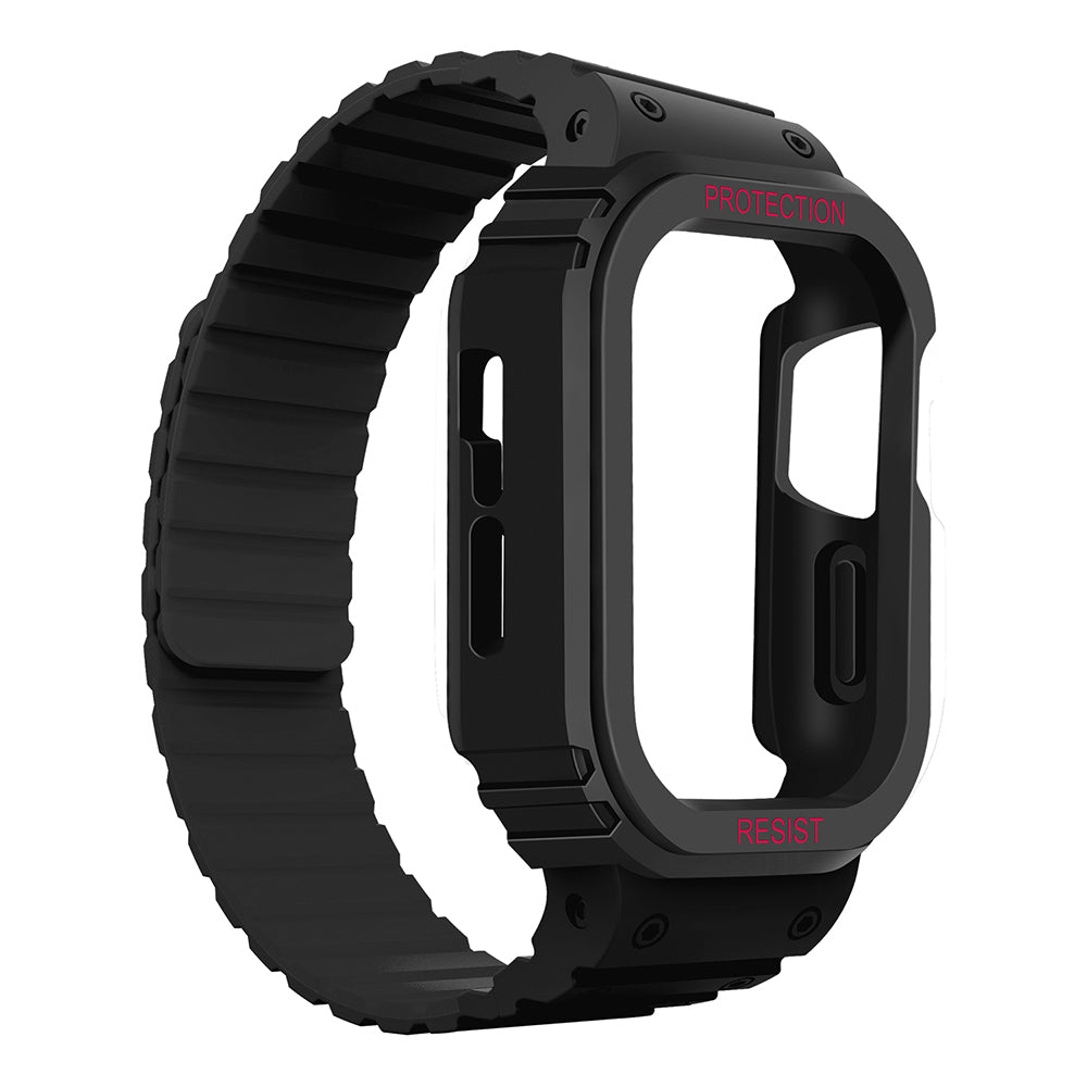 Apple Watch Ultra 49mm Zore KRD-142 Airbag Tasarımlı Kasa Koruyuculu Silikon Kordon