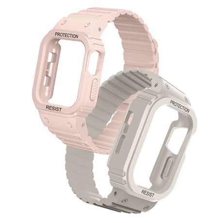 Apple Watch Ultra 49mm Zore KRD-142 Airbag Tasarımlı Kasa Koruyuculu Silikon Kordon