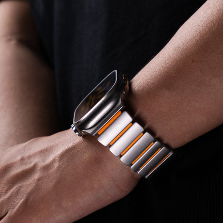 Apple Watch Ultra 49mm Zore KRD-152 Titanyum Silikon Kordon