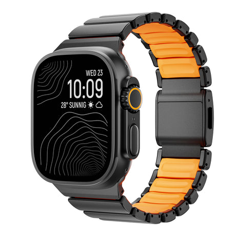 Apple Watch Ultra 49mm Zore KRD-152 Titanyum Silikon Kordon
