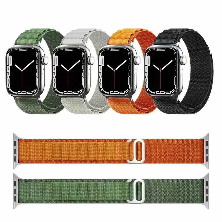 Apple Watch Ultra 49mm Zore KRD-74 Hasır Kordon