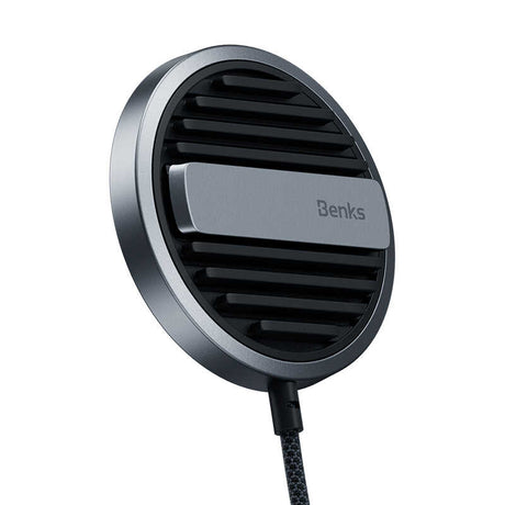 Benks MFM01 MFI Sertifikalı Standlı 15W Hızlı Şarj Özellikli M-safe PD Wireless Şarj Aleti