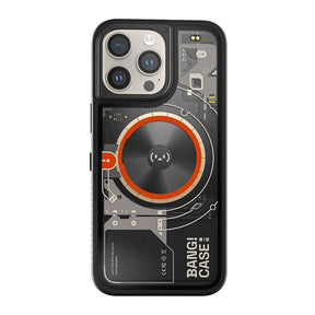 iPhone 15 Pro Kılıf Özelleştirilebilir 3 Fonksiyonlu Bluetooth Bağlantılı Bitmo Lab Bangcase Akıllı M-safe Kapak