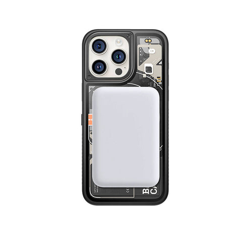 iPhone 15 Pro Kılıf Özelleştirilebilir 3 Fonksiyonlu Bluetooth Bağlantılı Bitmo Lab Bangcase Akıllı M-safe Kapak