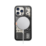 iPhone 15 Pro Kılıf Özelleştirilebilir 3 Fonksiyonlu Bluetooth Bağlantılı Bitmo Lab Bangcase Akıllı M-safe Kapak