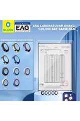 Blueo Sapphire iPhone 17 Uyumlu 9 MOhs %99.99 Orijinal Safir Purple Titanium Kamera Lens Koruyucu