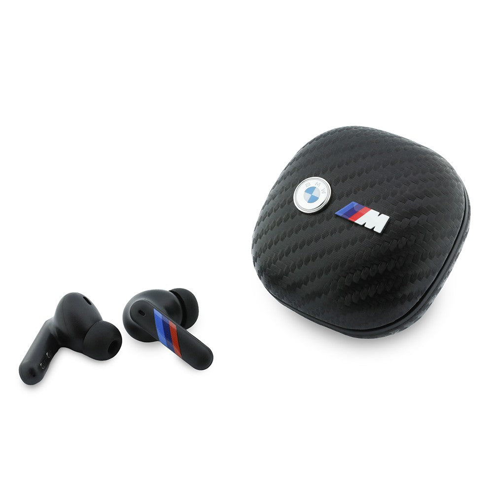 BMW Orjinal Lisanslı ENC Teknolojili PU Karbon Tasarımlı Kulakiçi TWS Bluetooth Kulaklık M Edition Metal Logolu v5.4