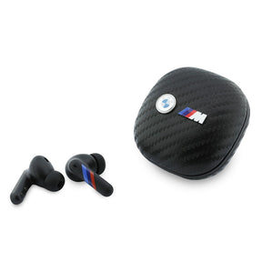 BMW Orjinal Lisanslı ENC Teknolojili PU Karbon Tasarımlı Kulakiçi TWS Bluetooth Kulaklık M Edition Metal Logolu v5.4