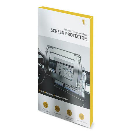 BYD 12.8 inç Araç Multimedya Ekran Koruyucu Uygulama Aparatlı Zore Premium Temperli Cam Ekran Koruyucu