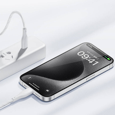 Casebang Type-C To Lightning Hızlı Şarj Özellikli Örgülü 27W PD Kablo 1m