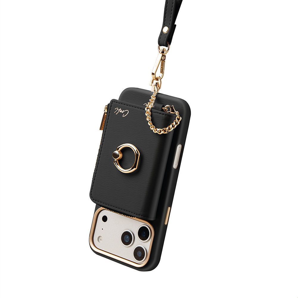 Coehl Mirelle Serisi Fermuar Bölmeli Ring Standlı Magnetik Kartlık