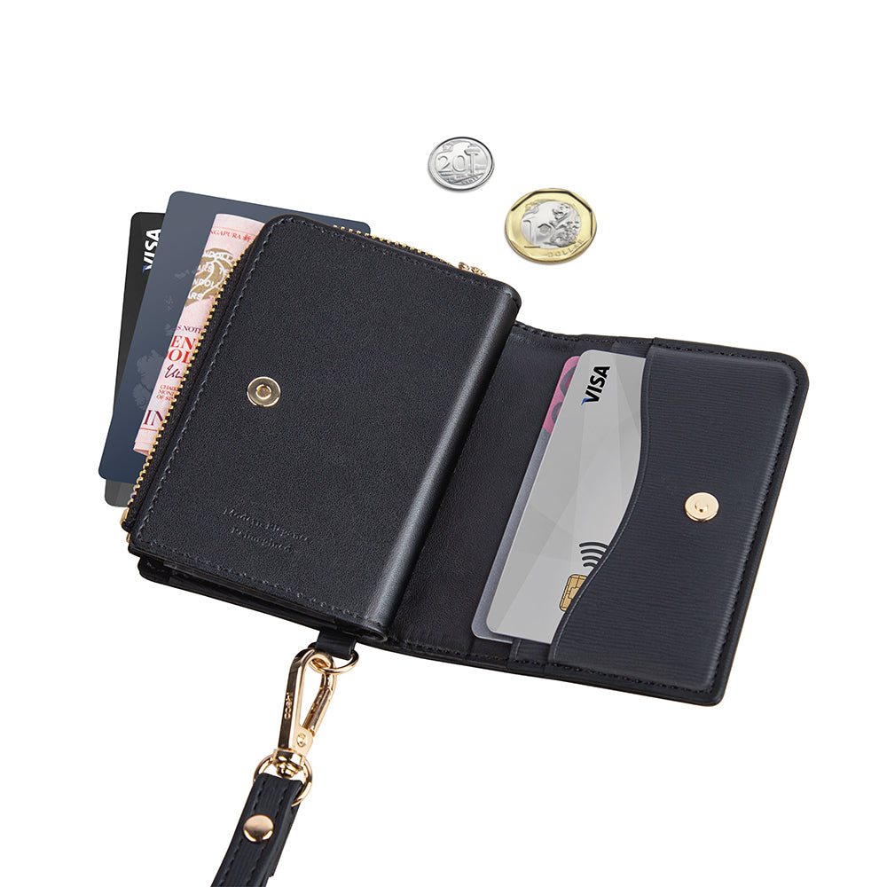 Coehl Mirelle Serisi Fermuar Bölmeli Ring Standlı Magnetik Kartlık