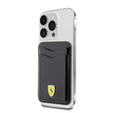 Ferrari Orjinal Lisanslı Magnetik Metal Logolu PU Deri Kartlık