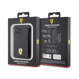 Ferrari Orjinal Lisanslı Magnetik Metal Logolu PU Deri Kartlık