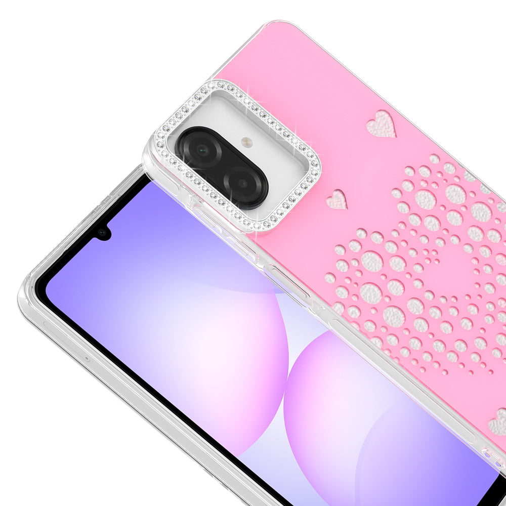 Galaxy A07 Kılıf Damla Taşlı Zore Rivas Sert PC Kapak