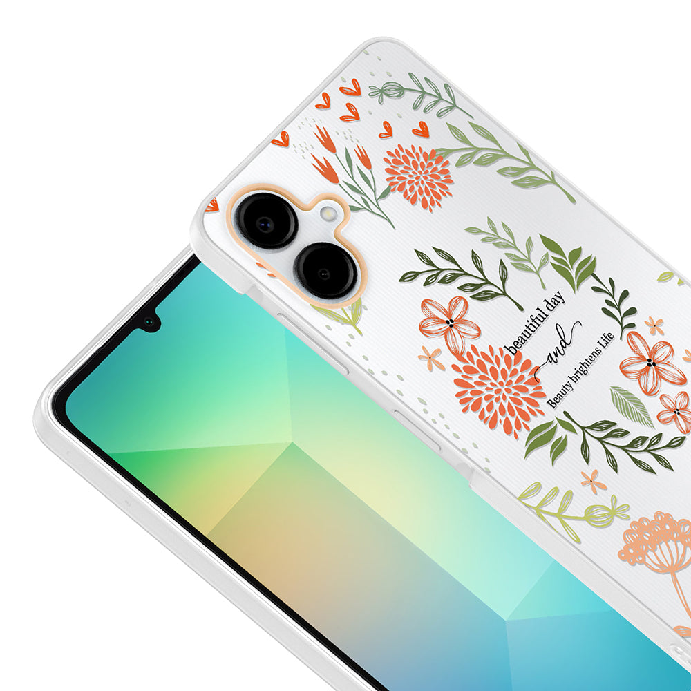 Galaxy A07 Kılıf Kamera Korumalı Desenli Zore Klip Kapak